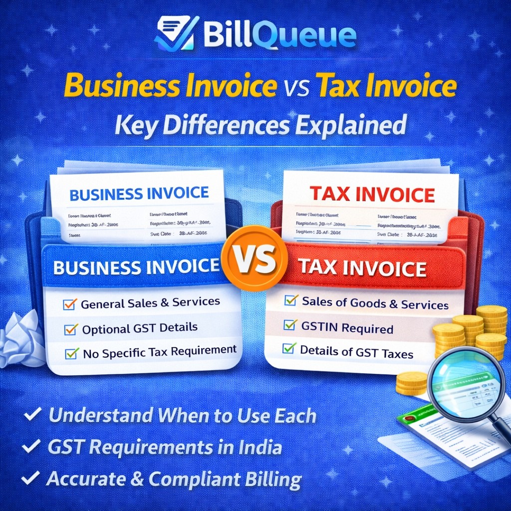 Business Invoice vs Tax Invoice: Key Differences Explained